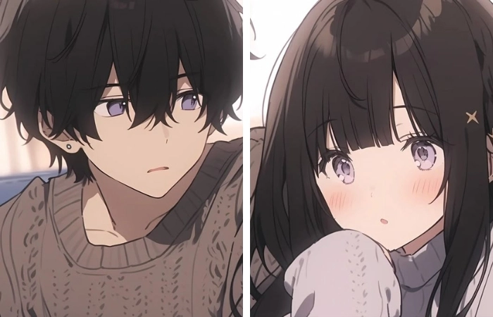 Cặp đôi đáng yêu anime với những hình ảnh dễ thương