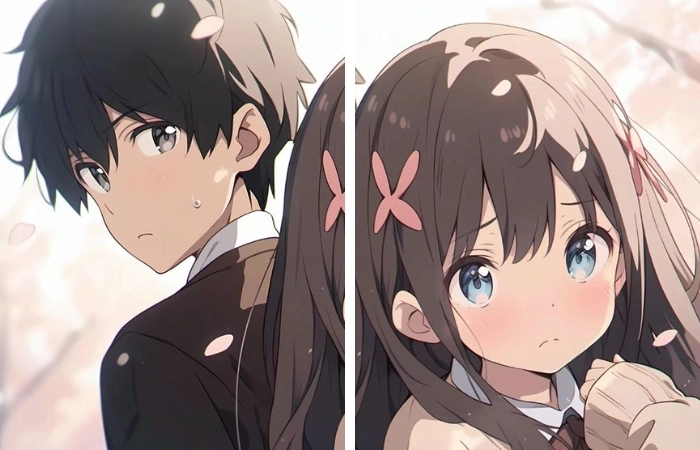 Hình ảnh anime cặp đôi yêu nhau mang lại cảm giác ngọt ngàov