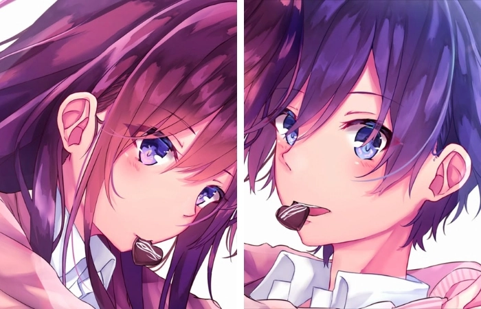 Hình anime cute cặp đôi mang đến sự kết nối thú vị