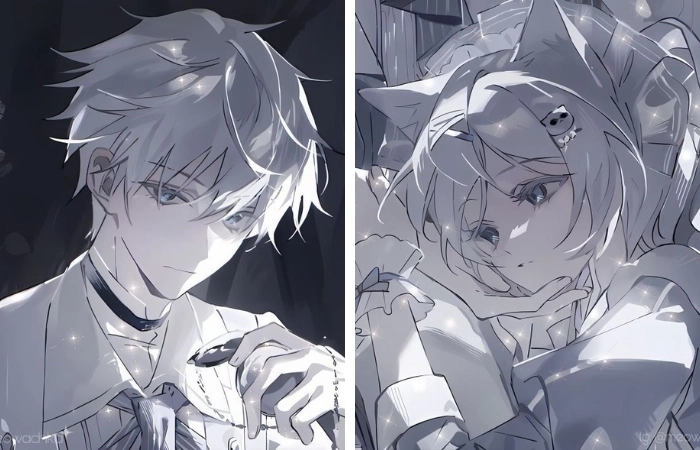 Hình anime cặp đôi ngầu mang đến sự khác biệt đầy ấn tượng