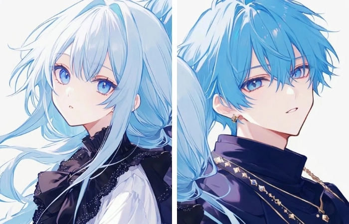 Ảnh anime cute cặp giúp trang cá nhân thêm sinh động
