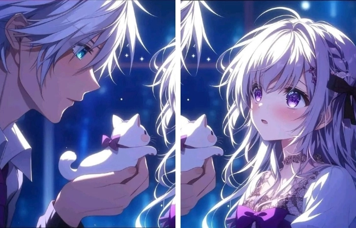 Ảnh cặp đôi cute anime dành cho những ai yêu thích sự đáng yêu