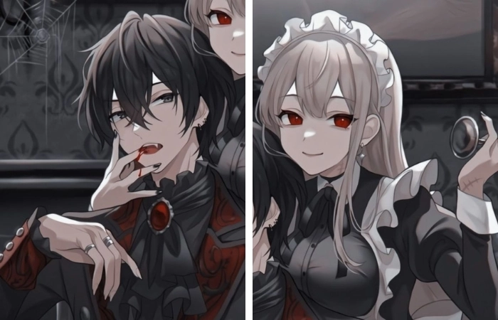 Ảnh anime ngầu cặp giúp trang cá nhân thêm phần ấn tượng