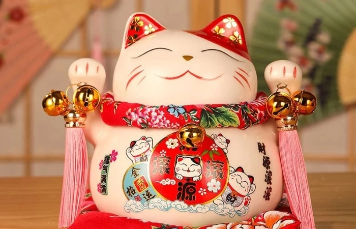 Mèo thần tài dễ thương được nhiều người yêu thích vì tạo hình đáng yêu