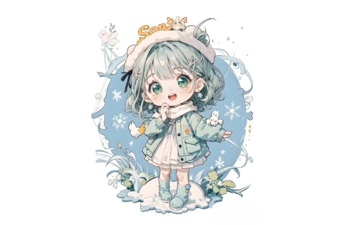 Ảnh chibi nữ giúp trang cá nhân thêm phần sinh động