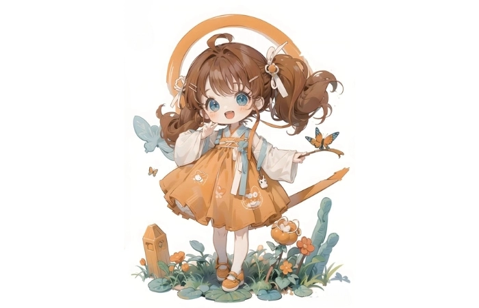 Ảnh chibi nữ cute dành cho những ai yêu thích phong cách dễ thương
