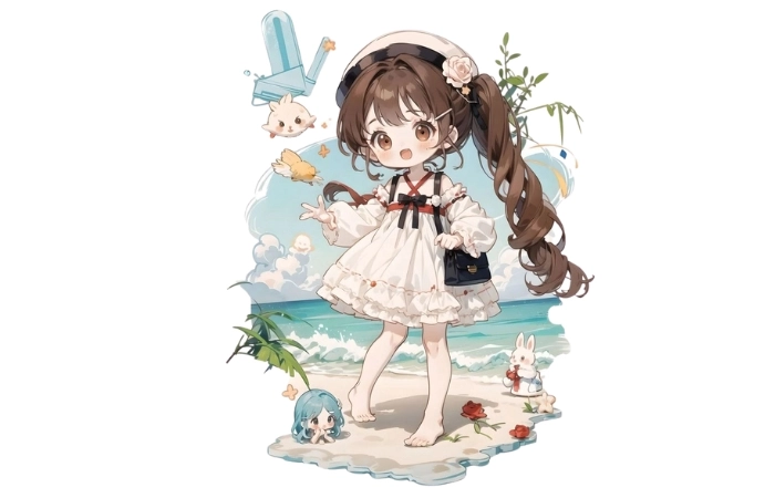 Ảnh anime chibi nữ mang đến vẻ đẹp tinh nghịch và đáng yêu