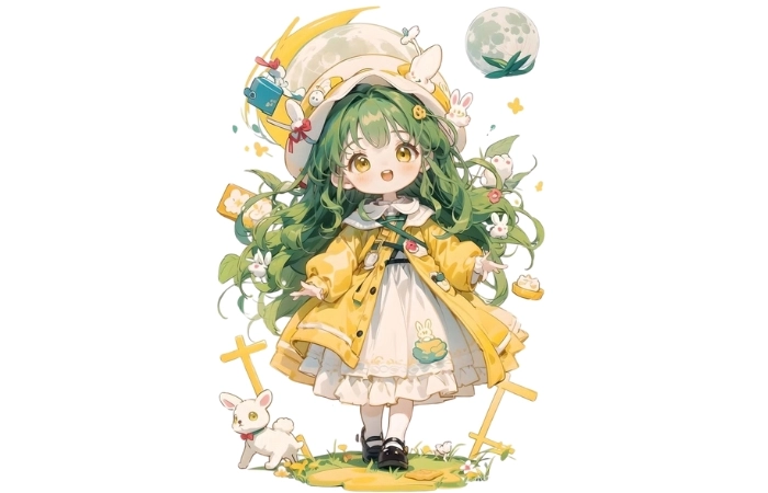 Hình avatar nữ cute chibi thể hiện nét đáng yêu và trẻ trung