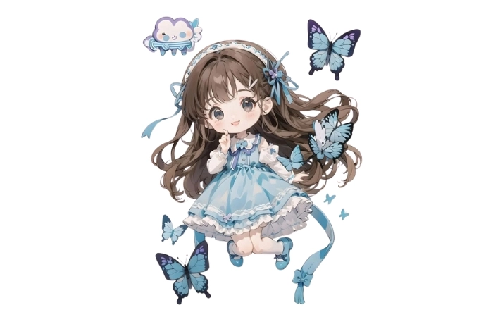 Hình chibi nam nữ thể hiện sự đáng yêu trong từng khoảnh khắcv