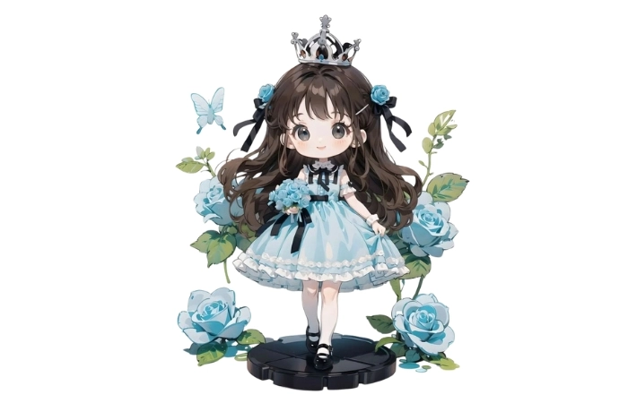 Hình cute chibi nữ tạo cảm giác vui tươi và sinh động