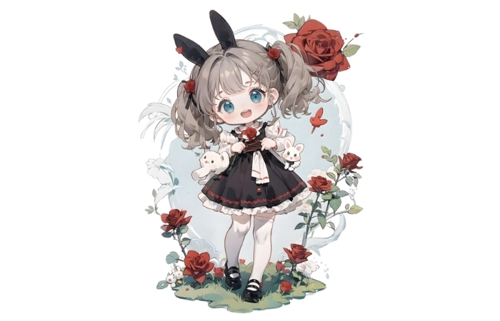 Ảnh anime nữ chibi giúp trang cá nhân thêm phần dễ thương