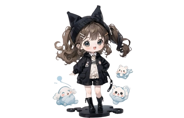Chibi nữ ngầu kết hợp sự dễ thương và cá tính nổi bật