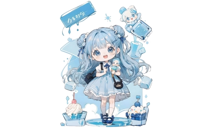 Anime nữ chibi dành cho những ai yêu thích sự dễ thương