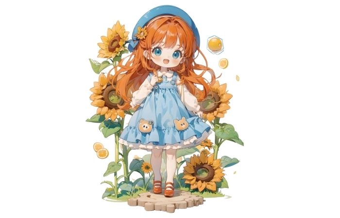 Anime nữ chibi cute mang đến phong cách nhẹ nhàng và đáng yêu