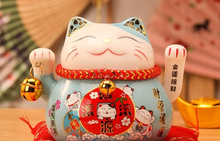 Ý nghĩa của mèo thần tài đại diện cho sự may mắn, phú quý