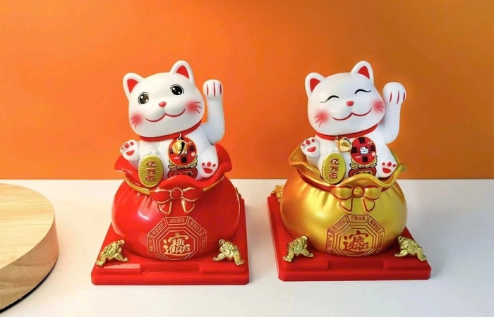 Mèo thần tài tam thể mang ý nghĩa tài lộc và bảo vệ
