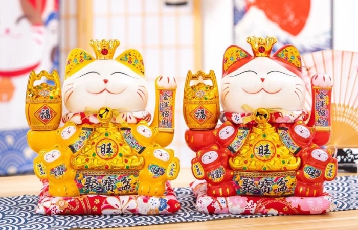 Mèo thần tài ý nghĩa tượng trưng cho tài lộc và vận may