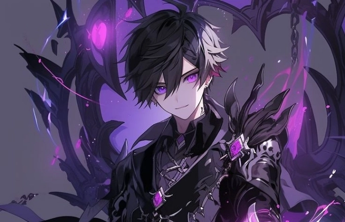 Avatar nam ngầu anime thể hiện phong cách mạnh mẽ