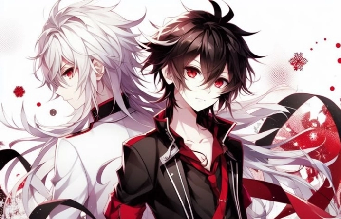 Anime nam lạnh lùng với ánh mắt sắc lạnh đầy ma mị