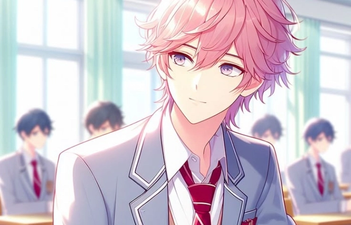 Anime nam màu hồng mang vẻ đáng yêu nhưng không kém phần ngầu