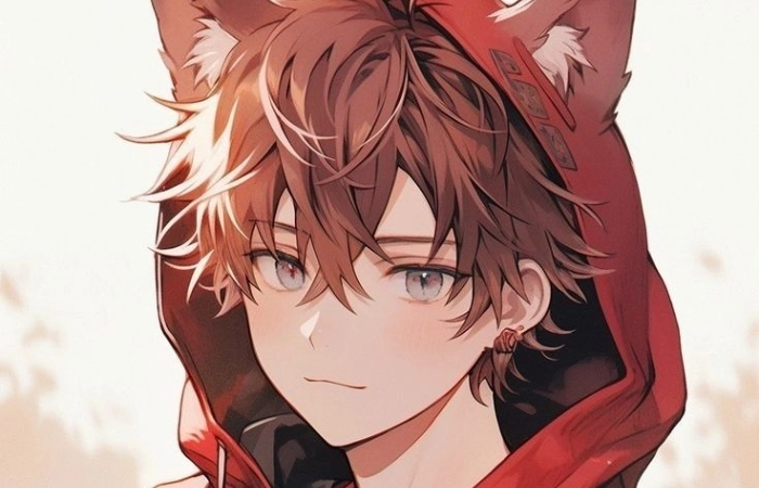 Anime mèo nam kết hợp vẻ đáng yêu và phong thái bí ẩn