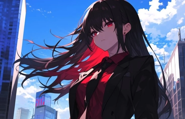 Ảnh avatar anime nữ ngầu thể hiện phong cách cá tính
