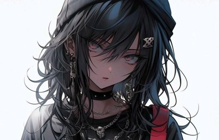 Avatar anime nữ lạnh lùng thể hiện sự bí ẩn, quyến rũ