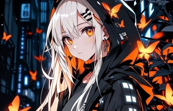 Avatar đẹp ngầu nữ anime mang phong cách mạnh mẽ