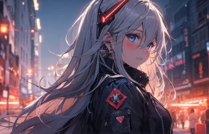 Avatar ngầu anime nữ thể hiện phong cách đầy ấn tượng
