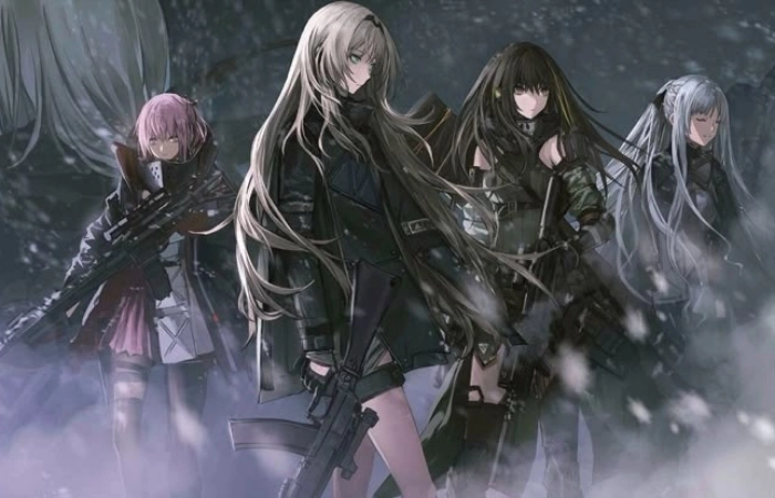Ảnh anime nhóm 4 người nữ ngầu phù hợp với nhóm bạn thân cá tính