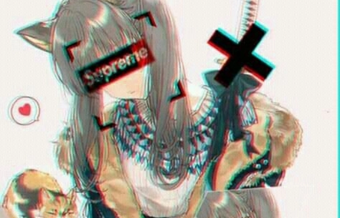 Avatar ảnh anime ngầu nữ supreme thể hiện phong cách đẳng cấp