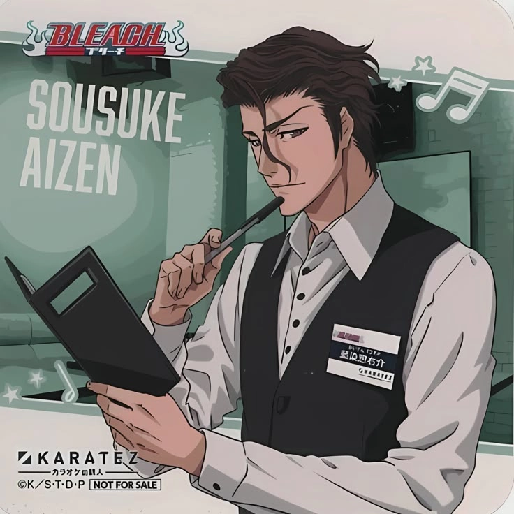 Aizen Sosuke emoji biểu tượng thể hiện sự thông minh và kiêu hãnh