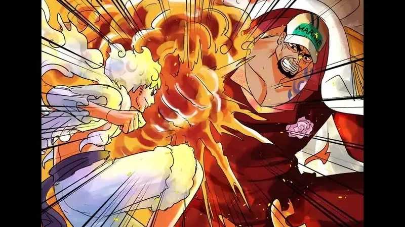 Aokiji vs Akainu trận chiến giữa hai đô đốc mạnh mẽ của hải quân