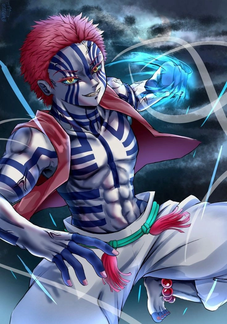 Akaza fanart tác phẩm nghệ thuật đầy ấn tượng