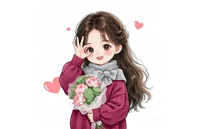 Đáng yêu hơn với avatar chibi nữ cute cực xinh