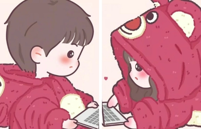 Avatar cặp cute dễ thương cho mọi cặp đôi