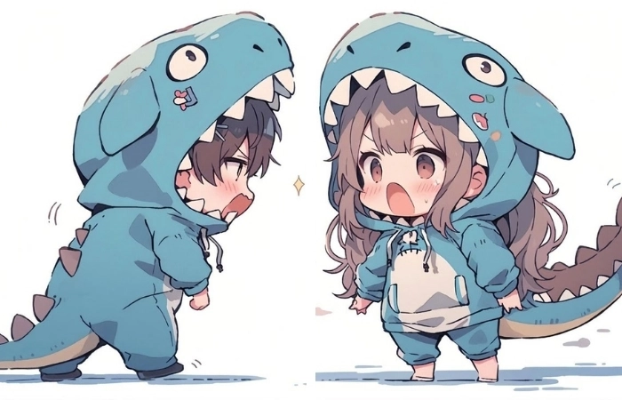 Cặp đôi avatar khủng log cute cực dễ thương