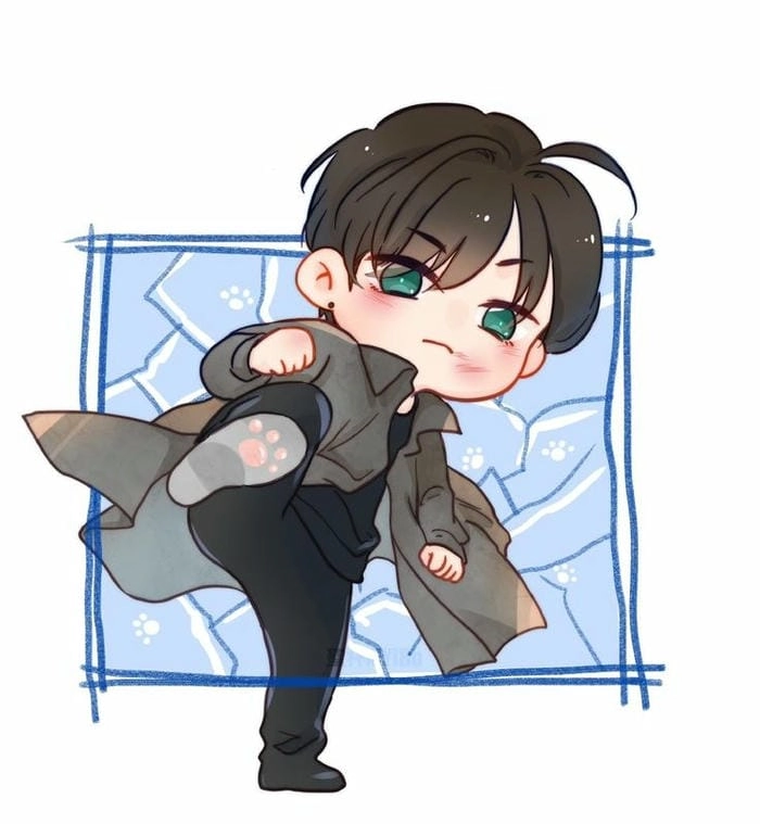 Fan chibi dễ thương không nên bỏ ảnh chibi nam ngầu