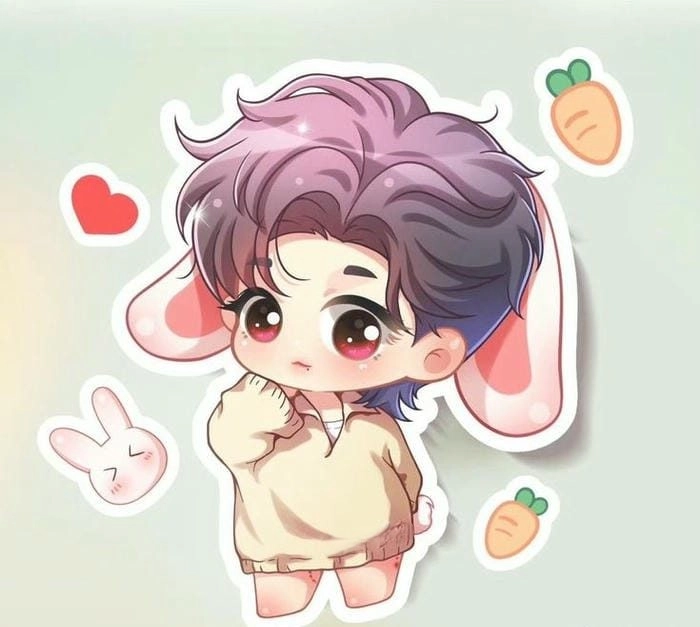 Bộ ảnh cute chibi nam cực chibi dễ thương