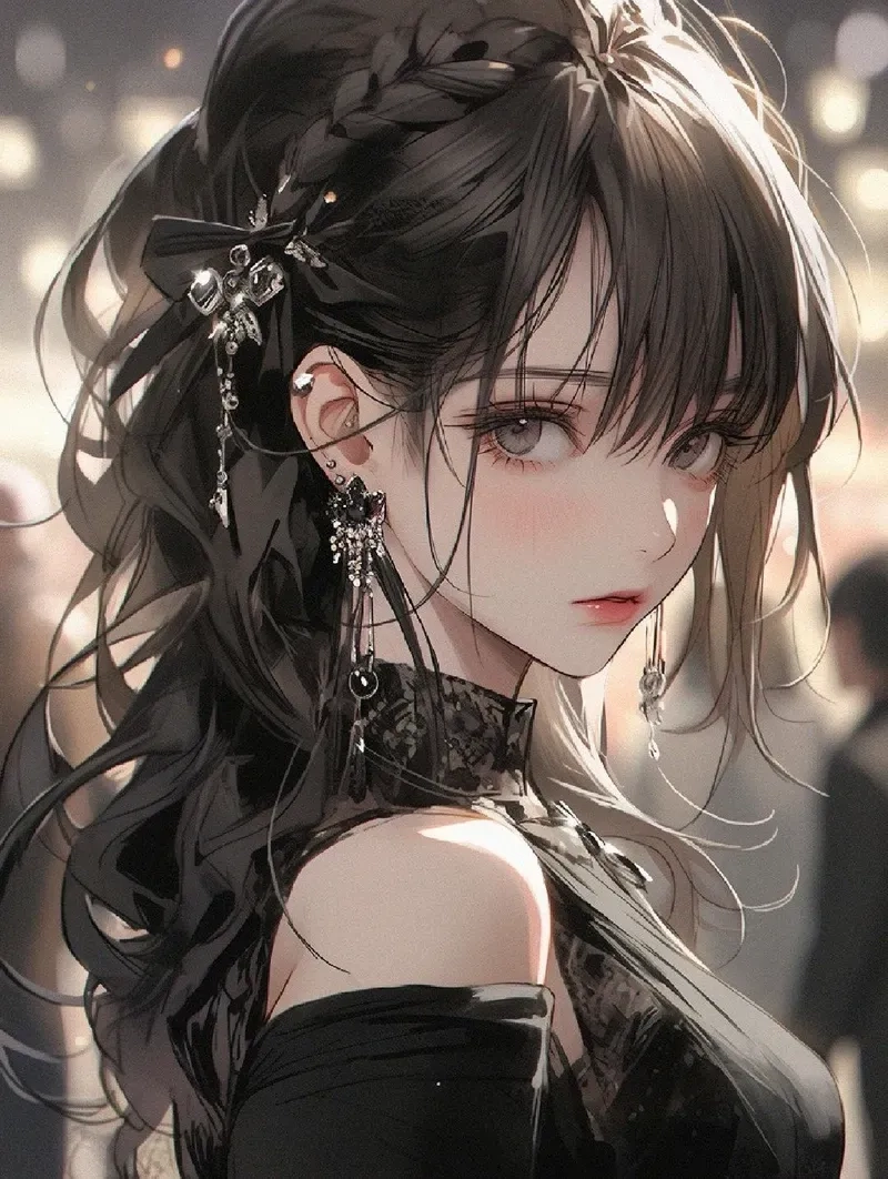 Thưởng thức ảnh anime con gái dễ thương đẹp long lanh