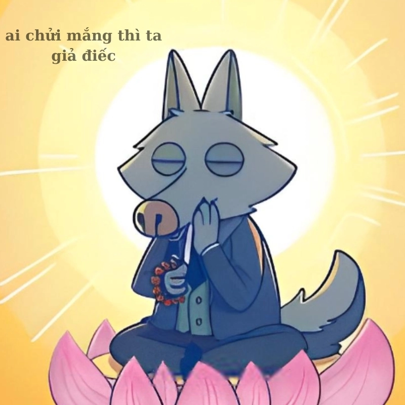 Giữ thần thái đỉnh cao với meme ai chửi mắng thì ta giả điếc