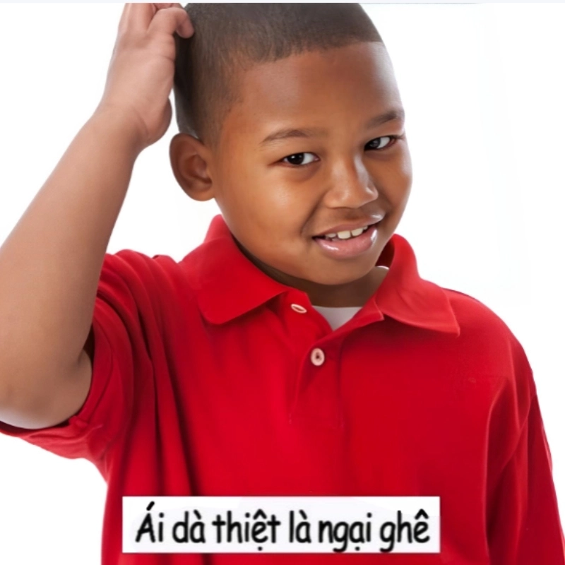 Cảm giác bối rối như meme ngại ngùng gãi đầu