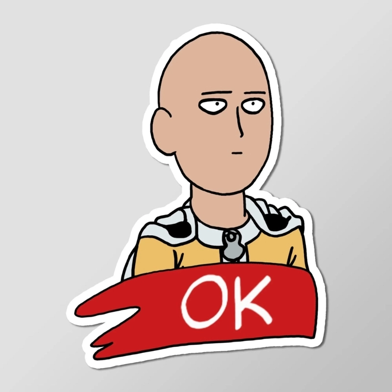 Meme ok saitama với biểu cảm cực ngầu của thánh One Punch