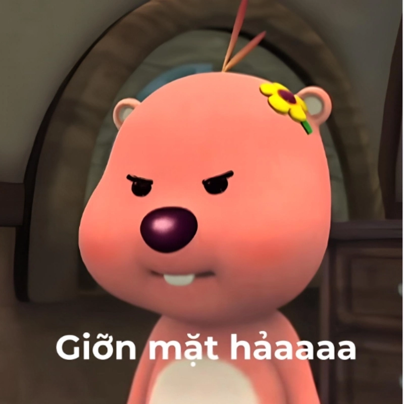 Loopy meme tức giận mà ai cũng muốn lưu ngay