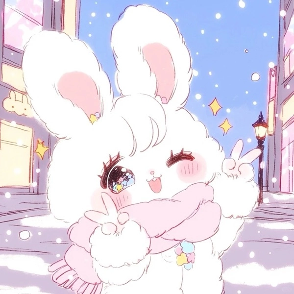 Hãy ngắm nhìn chibi hình vẽ con thỏ cute đáng yêu này nhé