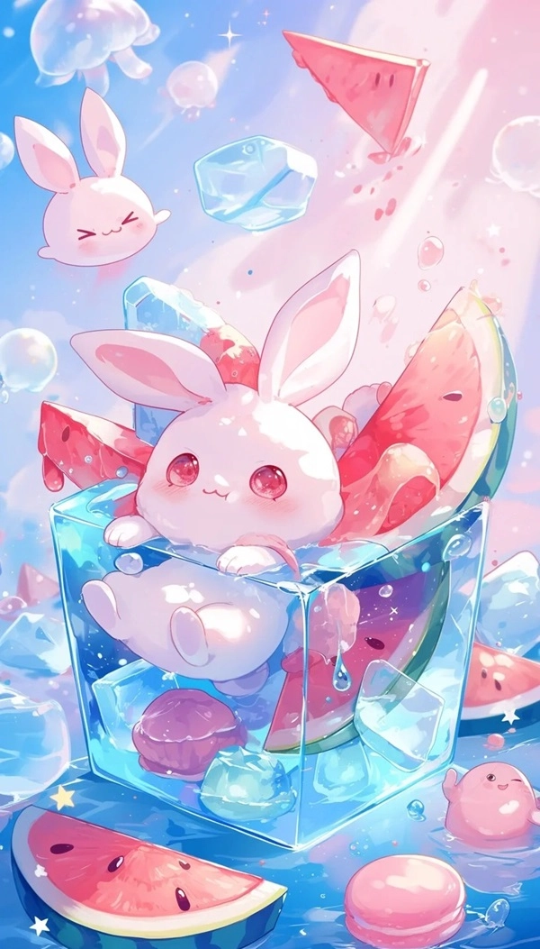 Chiêm ngưỡng thỏ cute chibi với tạo hình đáng yêu hết nấc