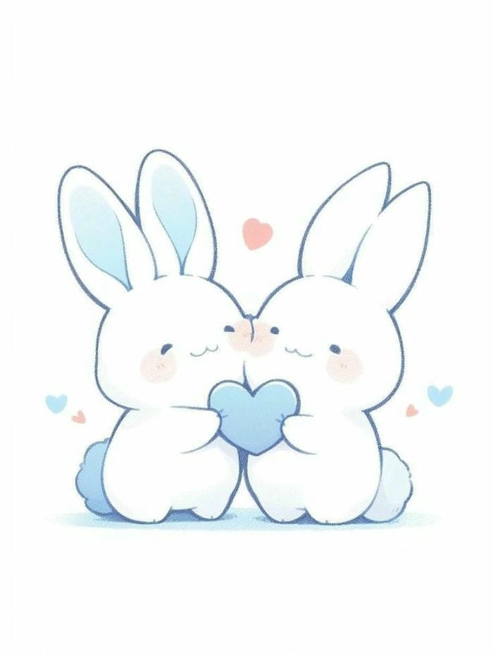 Ngắm nhìn chibi con thỏ với nét vẽ tinh tế và dễ thương