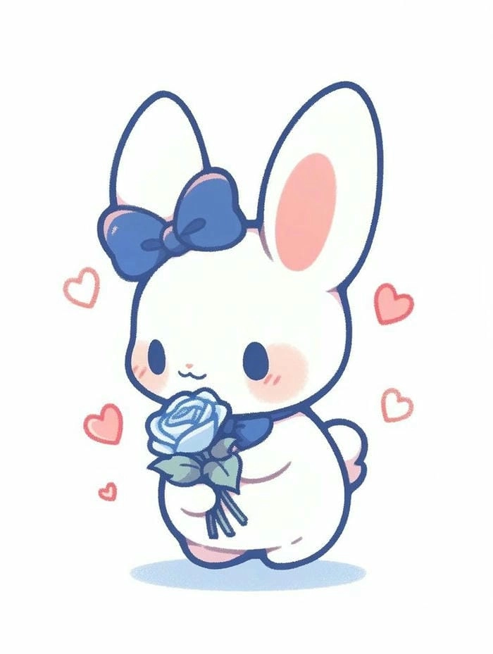Không thể bỏ qua con thỏ siêu cute cực đáng yêu