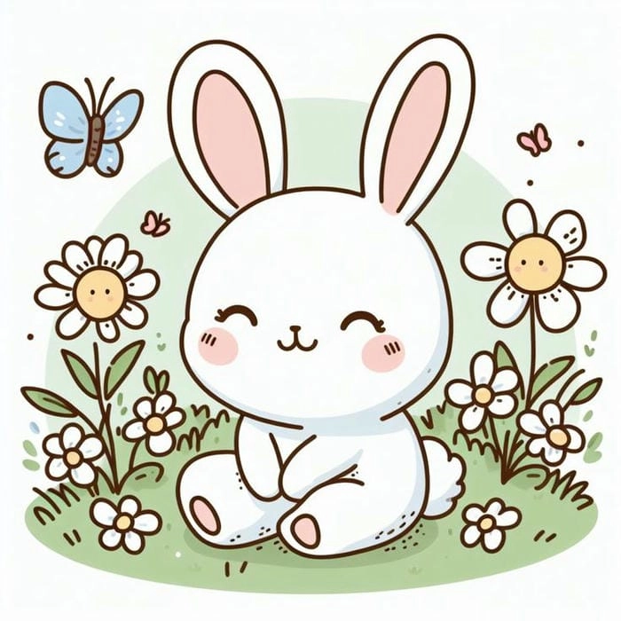 Ngắm nhìn dễ thương cute thỏ chibi để có thêm động lực mỗi ngày