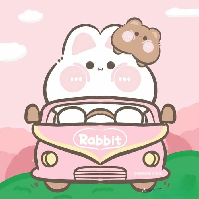Tải ngay hình con thỏ chibi với nét vẽ siêu dễ thương